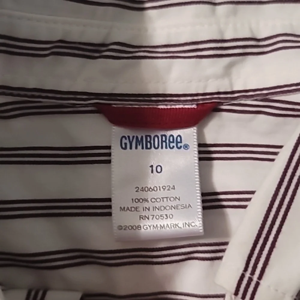 GYMBOREE Maroon Shirt & Vest Combo Boys Size 10 NWT‎